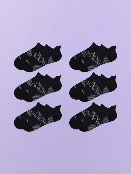 Active Ankle Sock 6-Pack | Black Pack