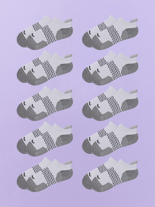 Active Ankle Sock 10-Pack | Heather Grey Pack
