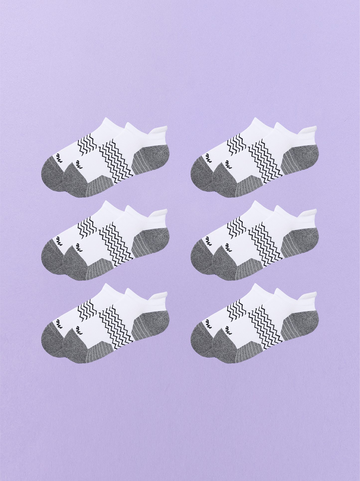 Active Ankle Sock 6-Pack | White Pack