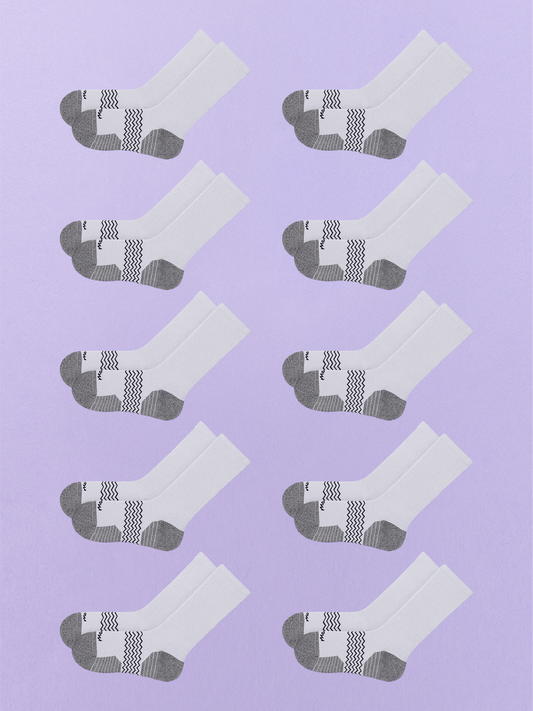 Active Crew Sock 10-Pack | Heather Grey Pack