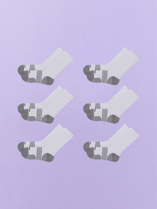 Active Crew Sock 6-Pack | Heather Grey Pack