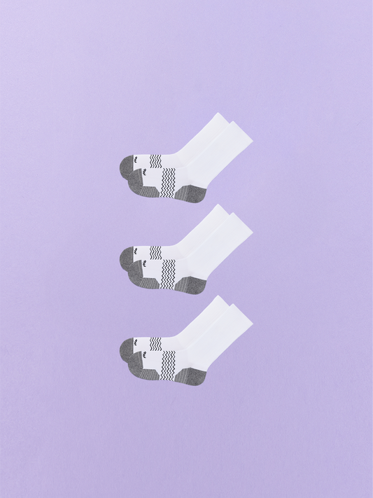 Active Crew Sock 3-Pack | White Pack