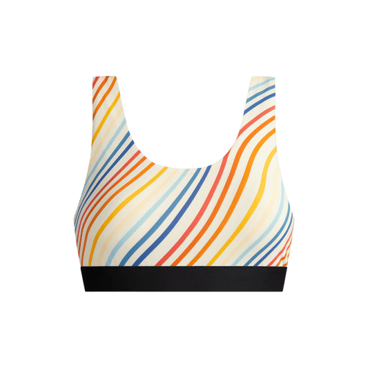 Curvy UltraModal™ Core Scoop Bralette | Camp Stripe