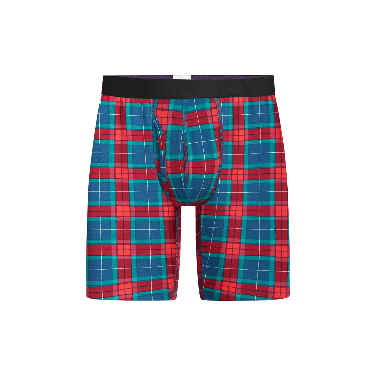 UltraModal™ Core Long Boxer Brief w/ Fly | Very Merry Plaid
