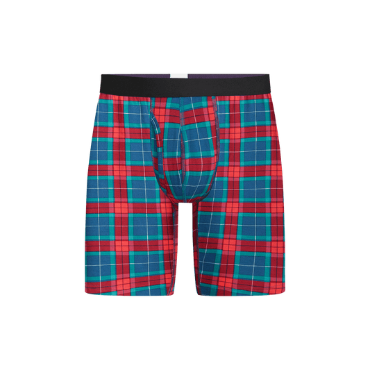UltraModal™ Core Long Boxer Brief w/ Fly | Very Merry Plaid