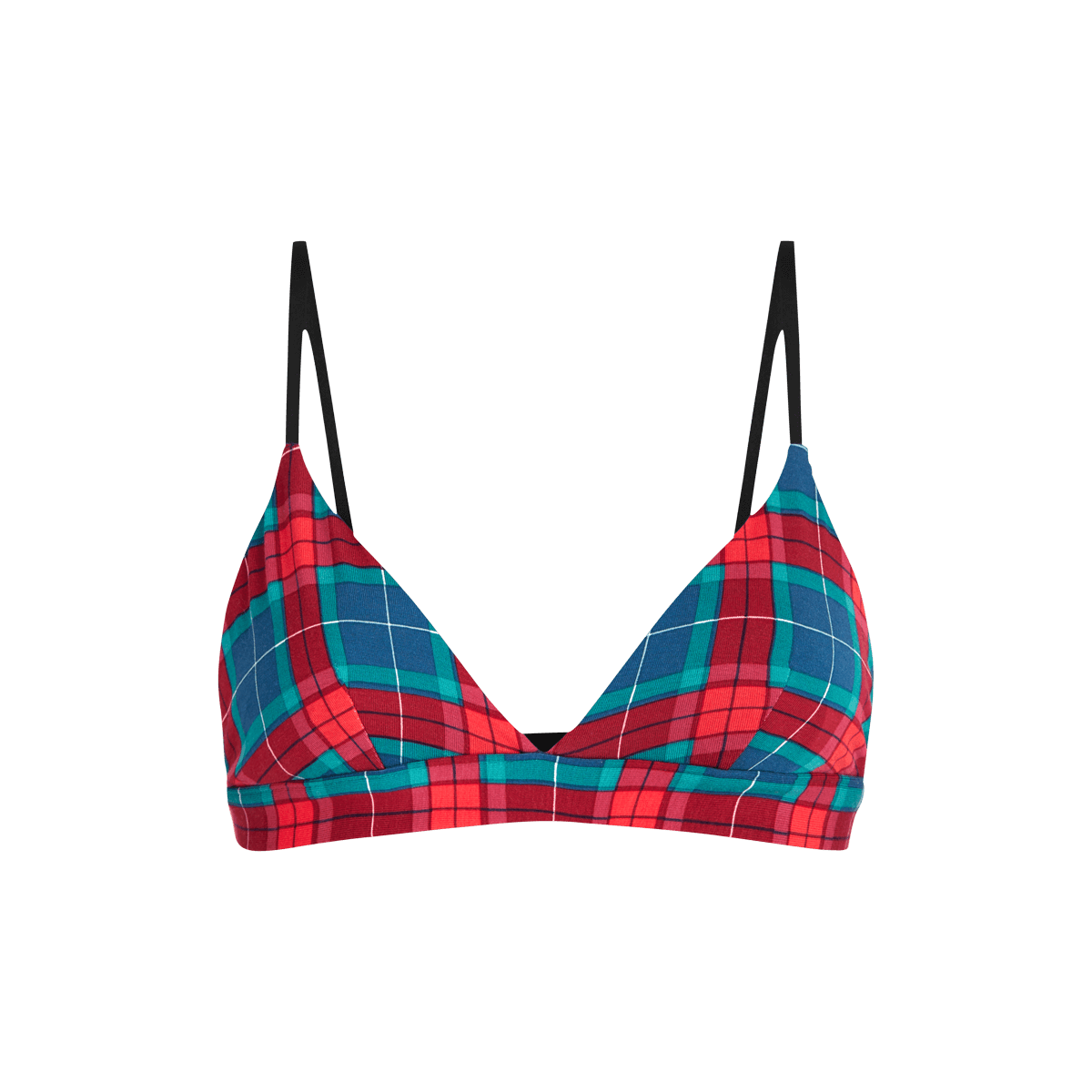 FeelFree Triangle Bralette | Very Merry Plaid