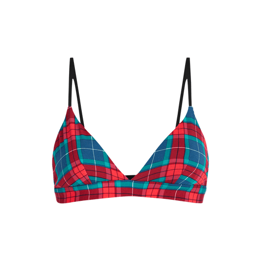 FeelFree Triangle Bralette | Very Merry Plaid