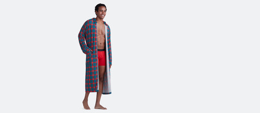 UltraModal™ Hooded Robe - Unisex | Very Merry Plaid