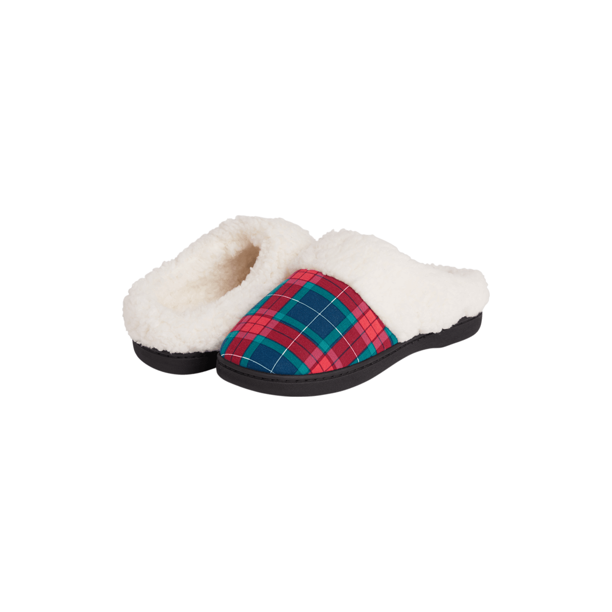 Hard Sole Slippers | Very Merry Plaid