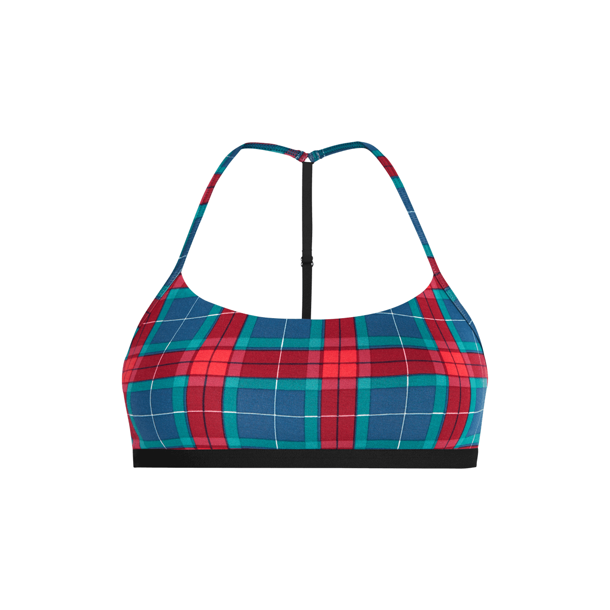 T-Back Bralette | Very Merry Plaid