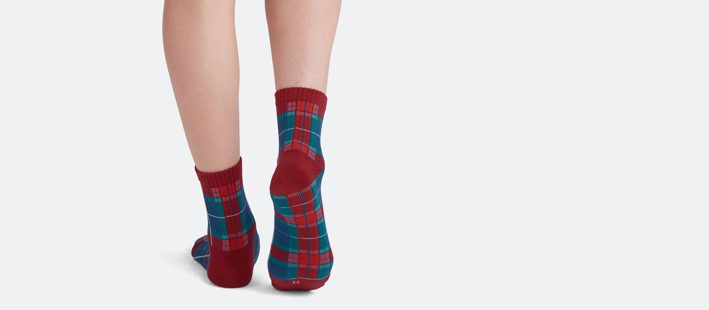 Quarter Sock | Very Merry Plaid