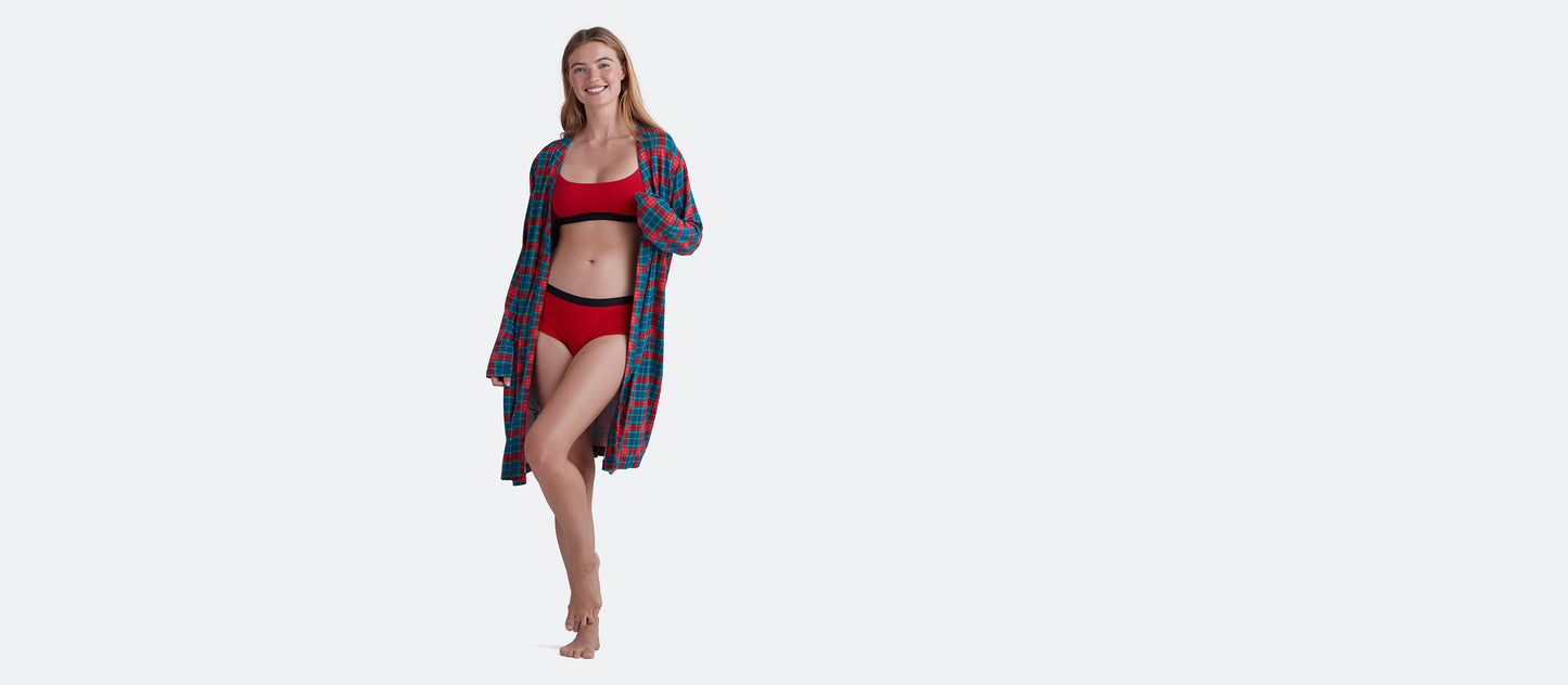 Women's Modal Robe | Very Merry Plaid