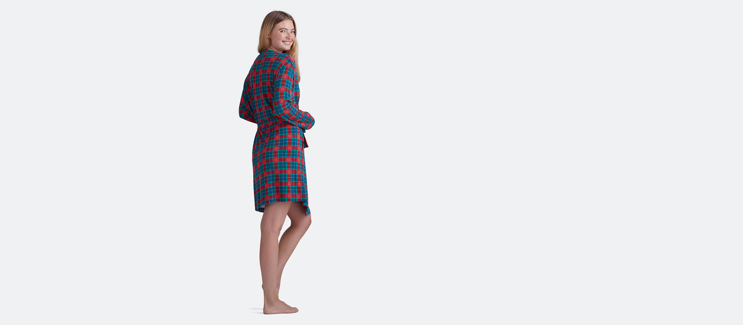 Women's Modal Robe | Very Merry Plaid