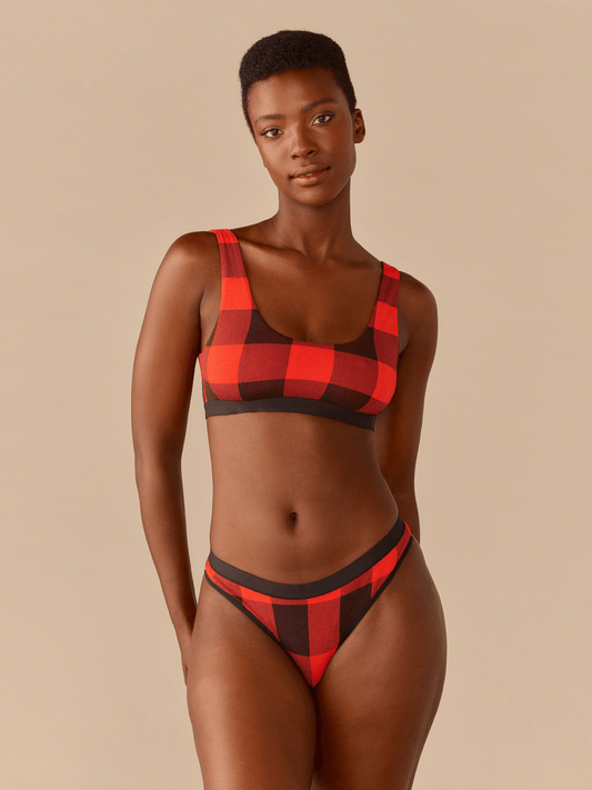 Thong | Buffalo Plaid