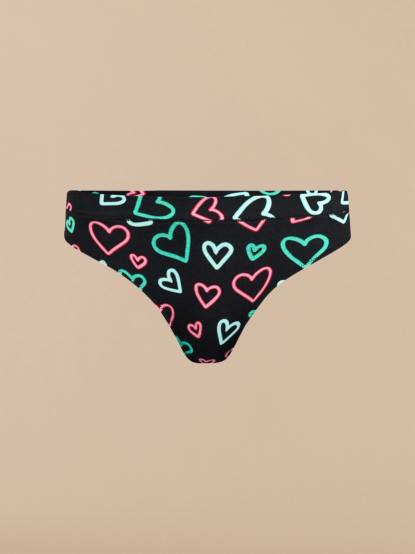 FeelFree Thong 3-Pack | Electric Hearts Pack