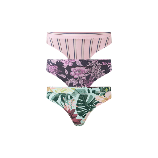 UltraModal™ FeelFree Thong 3-Pack | Summer Garden Pack