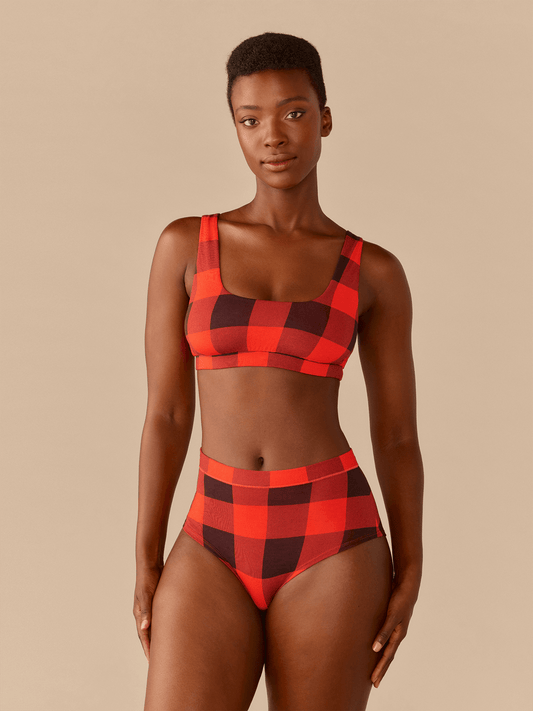 FeelFree High-Waisted Cheeky | Buffalo Plaid