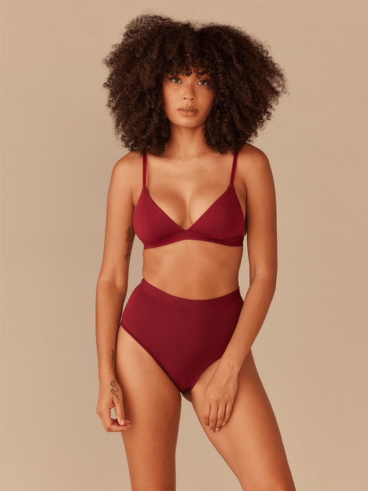 FeelFree High-Waisted Cheeky | Cabernet