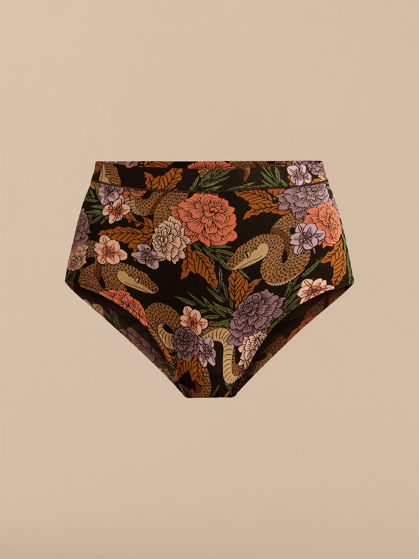 FeelFree High-Waisted Cheeky | Garden Snake