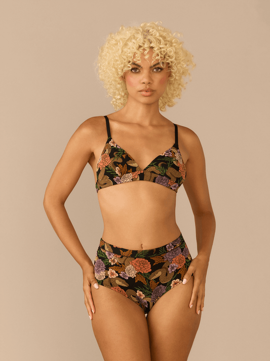 FeelFree High-Waisted Cheeky | Garden Snake