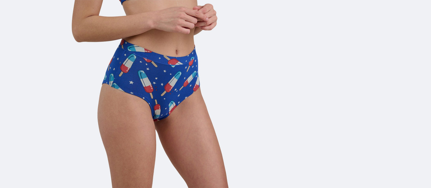 FeelFree High-Waisted Cheeky | Patriotic Pops