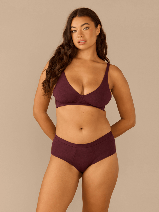 FeelFree Cheeky Brief | Heather Wine