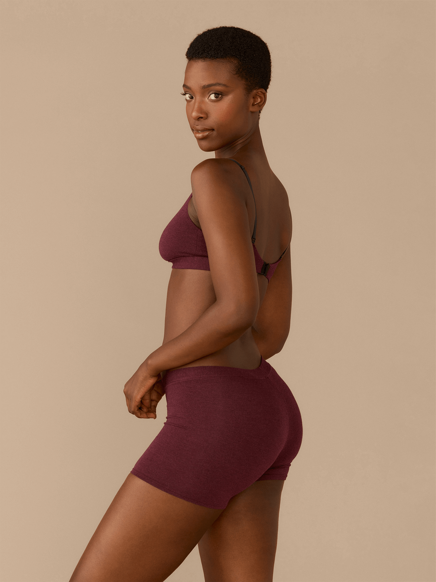 FeelFree Boyshort | Heather Wine