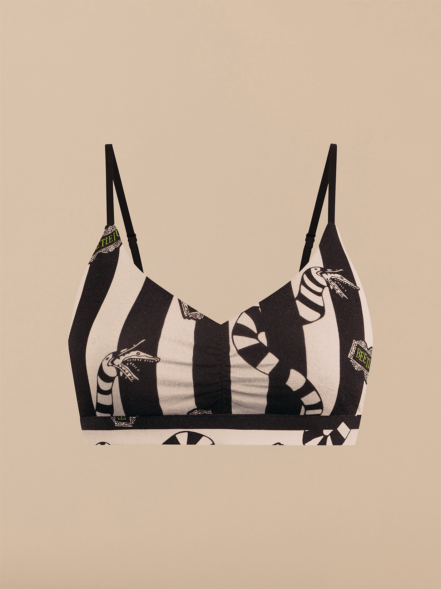 FeelFree Ruched Bralette | Beetlejuice