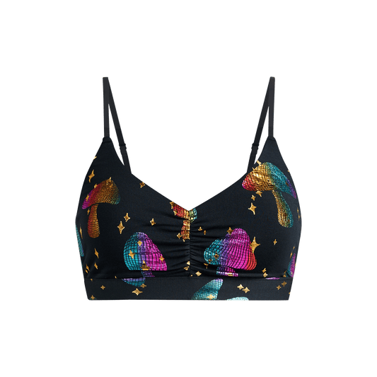 FeelFree Ruched Bralette | Disco Shrooms