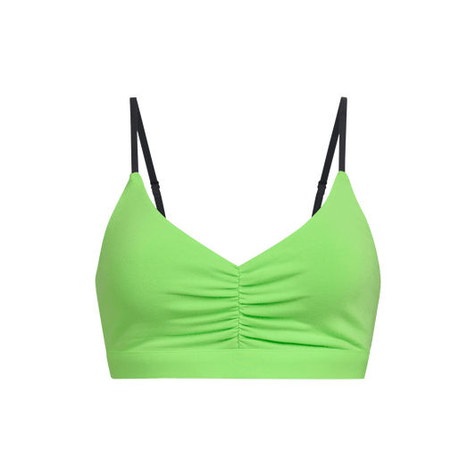 UltraModal™ FeelFree Ruched Bralette | Neon Green