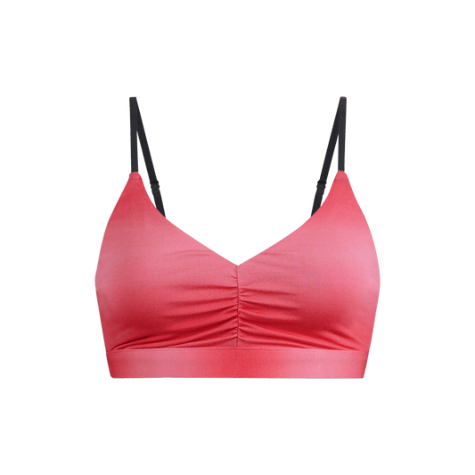 FeelFree Ruched Bralette | Pink Ombre