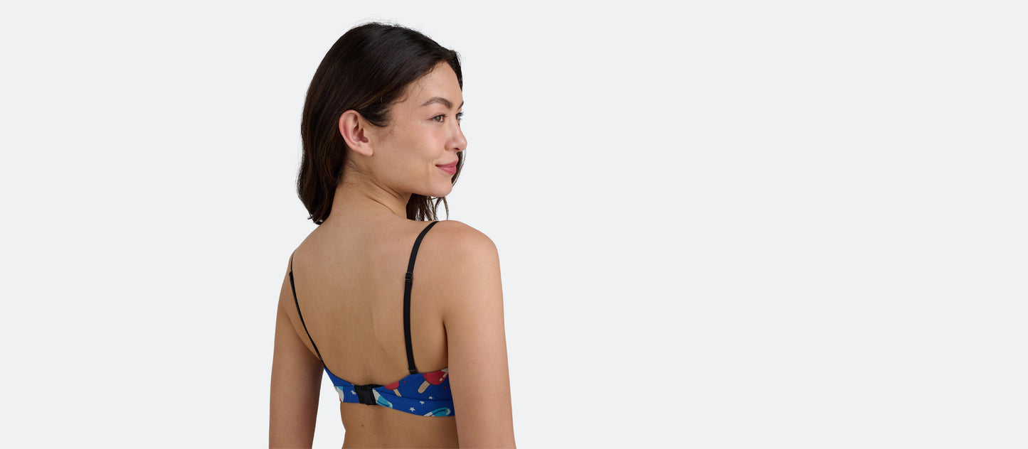 FeelFree Ruched Bralette | Patriotic Pops