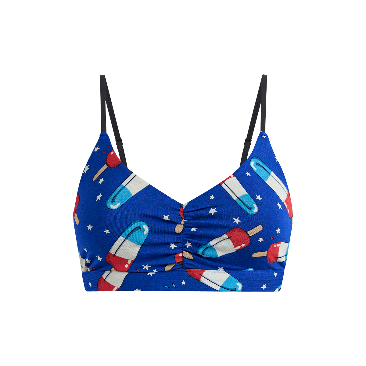 FeelFree Ruched Bralette | Patriotic Pops