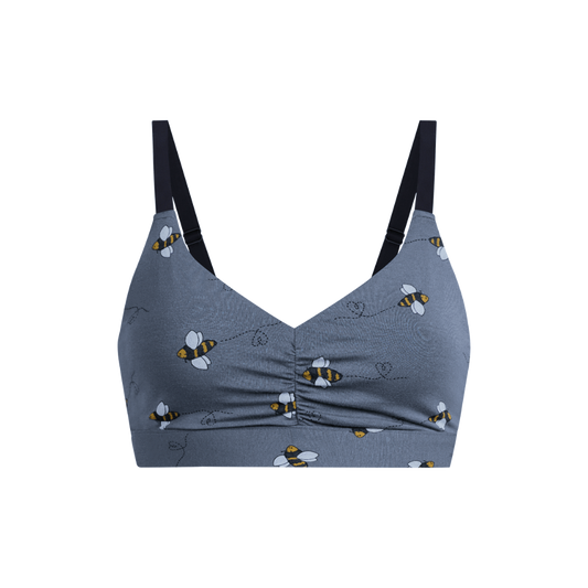 Curvy FeelFree Ruched Bralette | Let It Bee