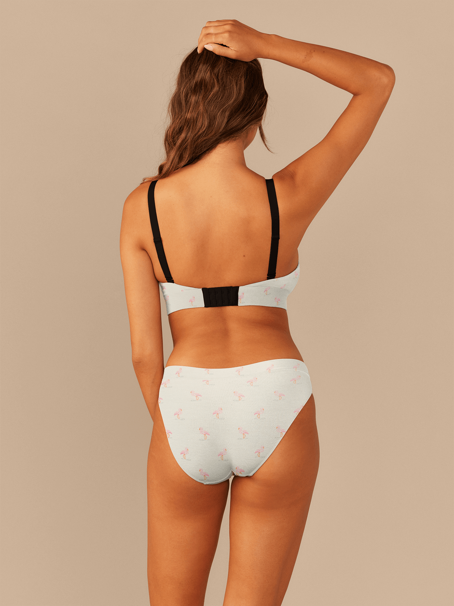 Curvy UltraModal™ FeelFree Ruched Bralette | Blue Flamingos