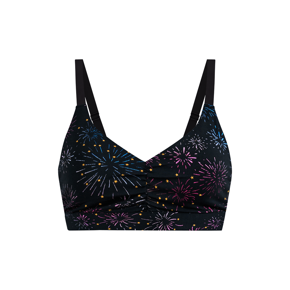 Curvy FeelFree Ruched Bralette | Feeling Fireworks