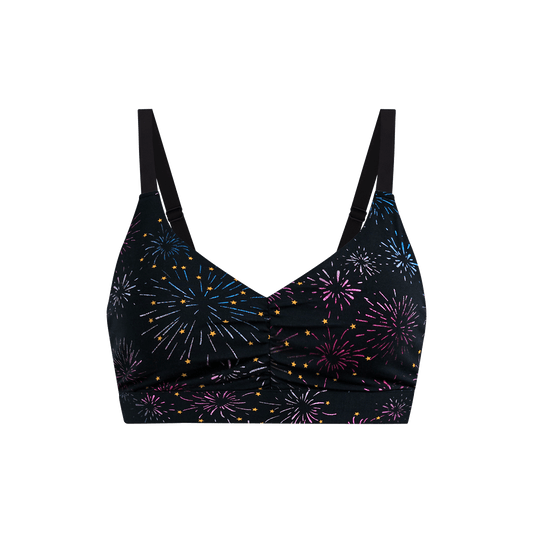 Curvy FeelFree Ruched Bralette | Feeling Fireworks