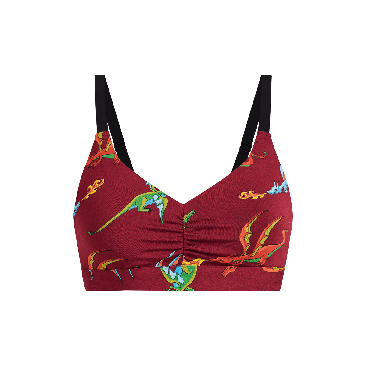 Curvy FeelFree Ruched Bralette | Fired Up