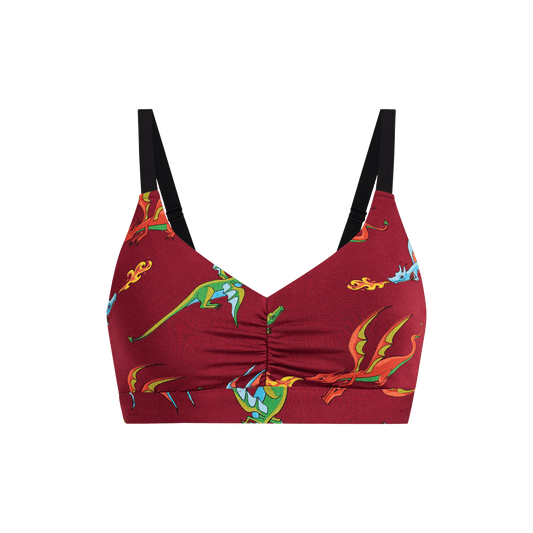 Curvy FeelFree Ruched Bralette | Fired Up