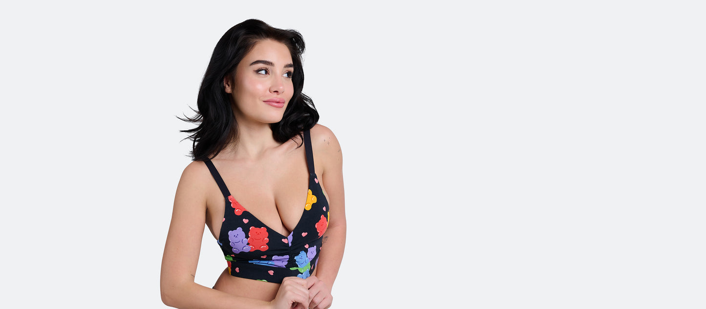 Curvy FeelFree Ruched Bralette | Yummy Gummies