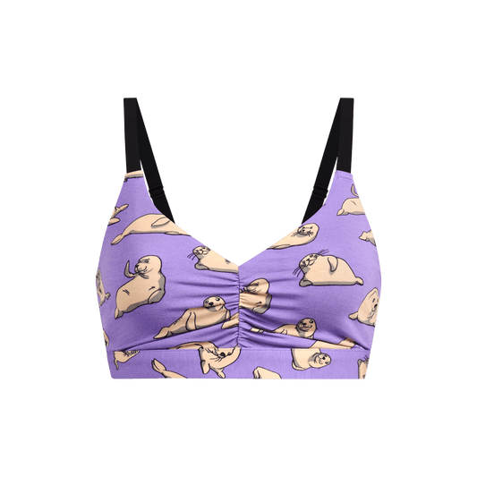 Curvy UltraModal™ FeelFree Ruched Bralette | Lazy Sea Lions