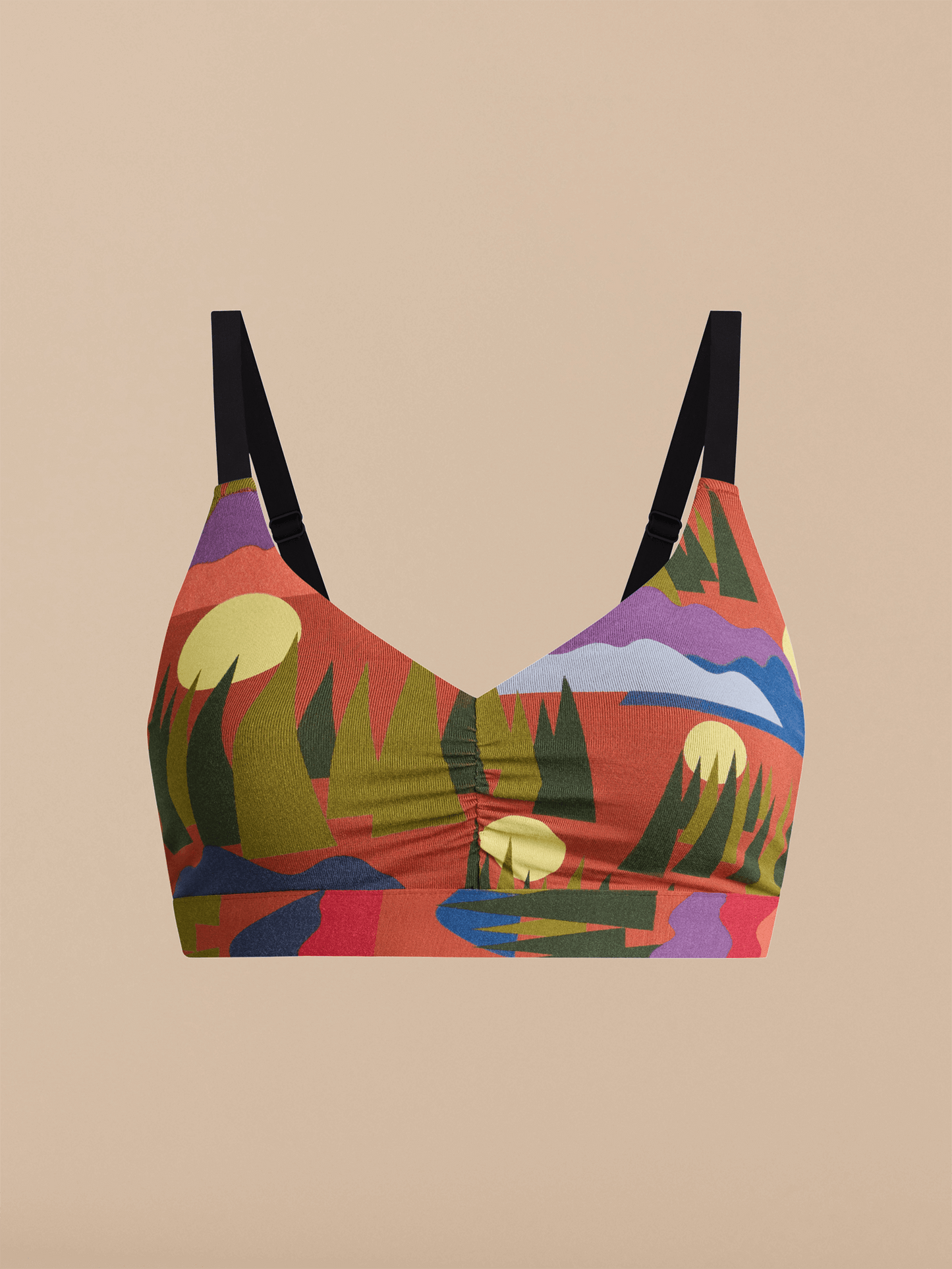 Curvy FeelFree Ruched Bralette | Mountain High