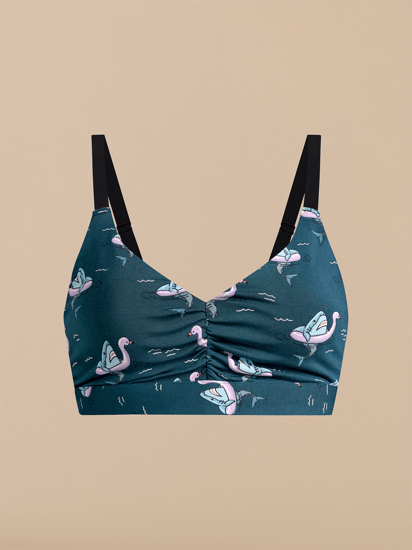 Curvy FeelFree Ruched Bralette | Pool Sharks 2.0