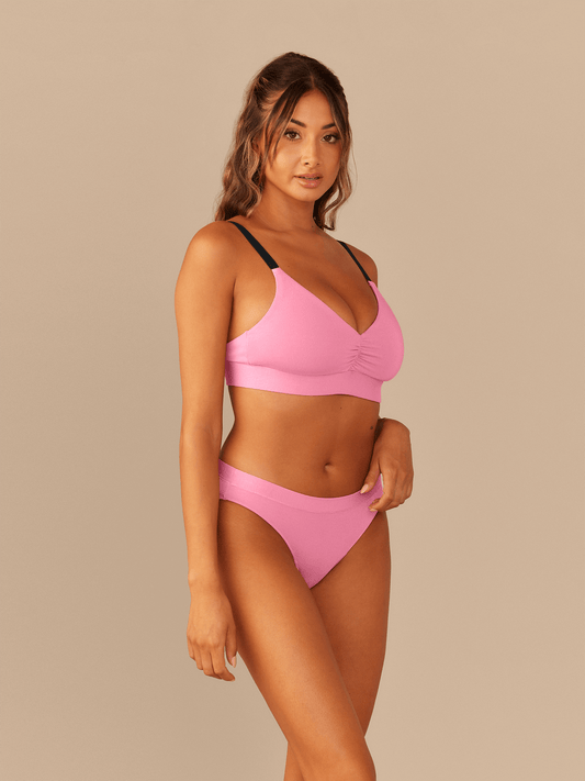Curvy UltraModal™ FeelFree Ruched Bralette | Pop Pink