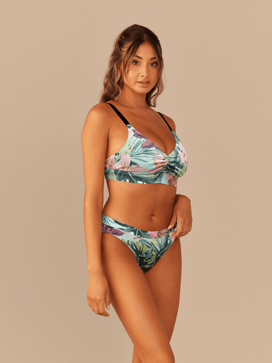 Curvy UltraModal™ FeelFree Ruched Bralette | Hibiscus
