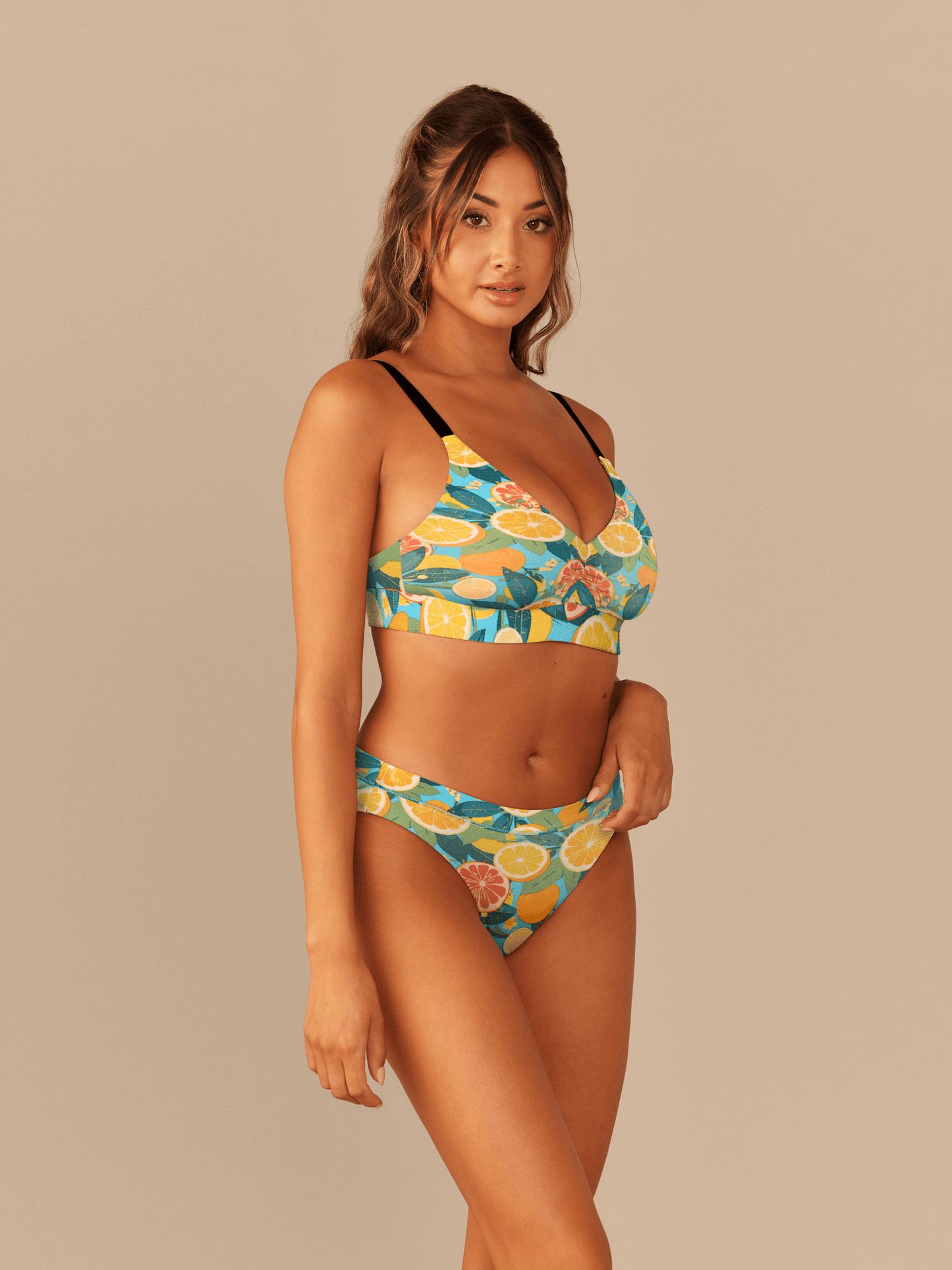 Curvy UltraModal™ FeelFree Ruched Bralette | Sicilian Oranges