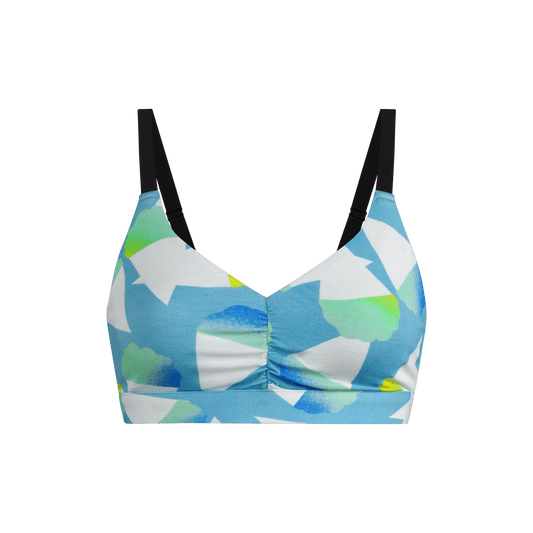 Curvy FeelFree Ruched Bralette | Snow Cone