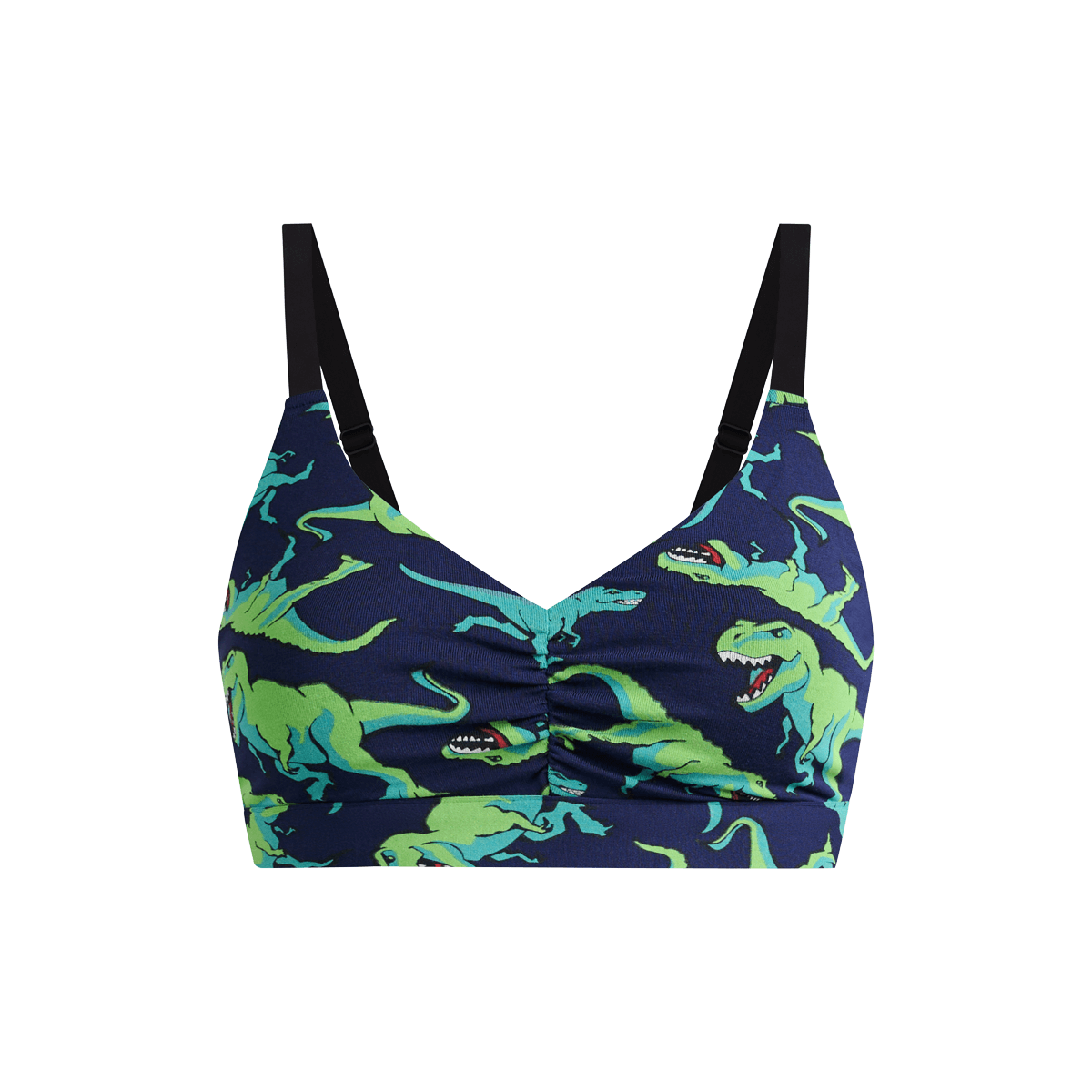 Curvy FeelFree Ruched Bralette | T-Rexin'