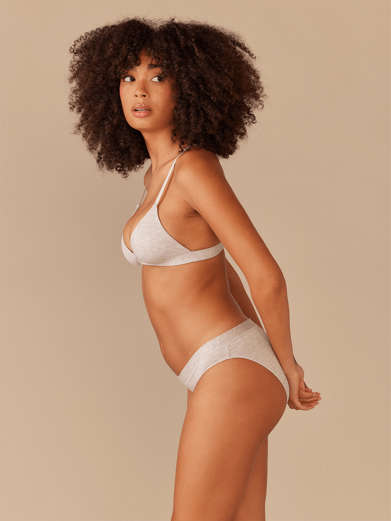 UltraModal™ FeelFree Triangle Bralette | Heather Grey/Heather Grey
