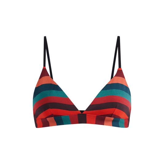 FeelFree Triangle Bralette | Bright Stripes